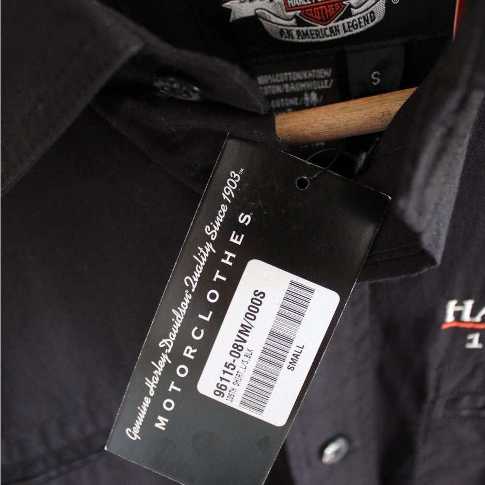 Harley Davidson NWT 105th Anniversary Long Sleeve Button Down Top Small - Picture 7 of 7